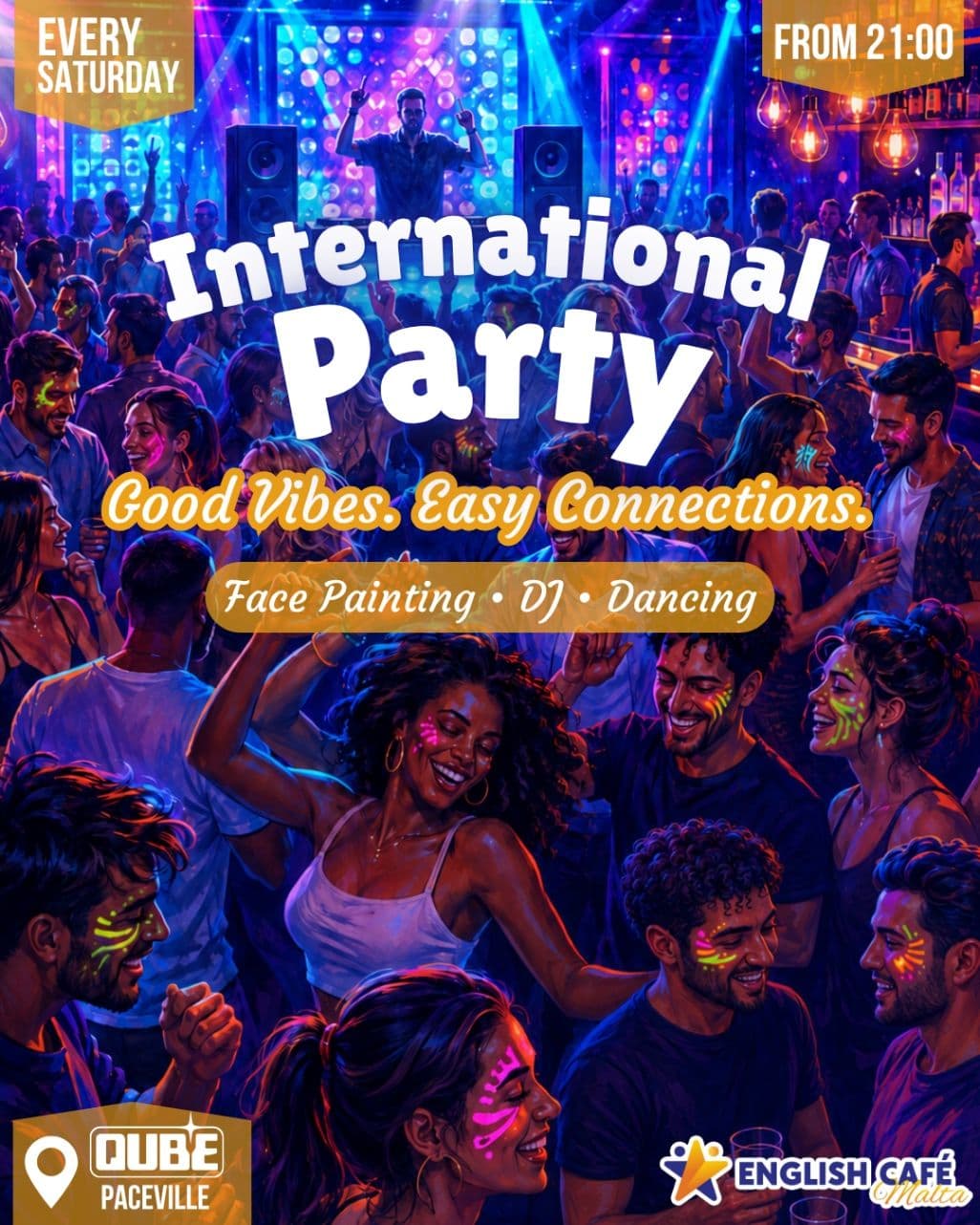 International Party- English Café Malta