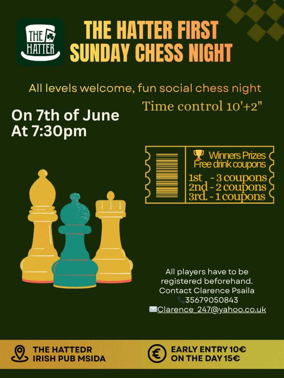 ♟️ Chess Event Announcement – 7th June ♟️