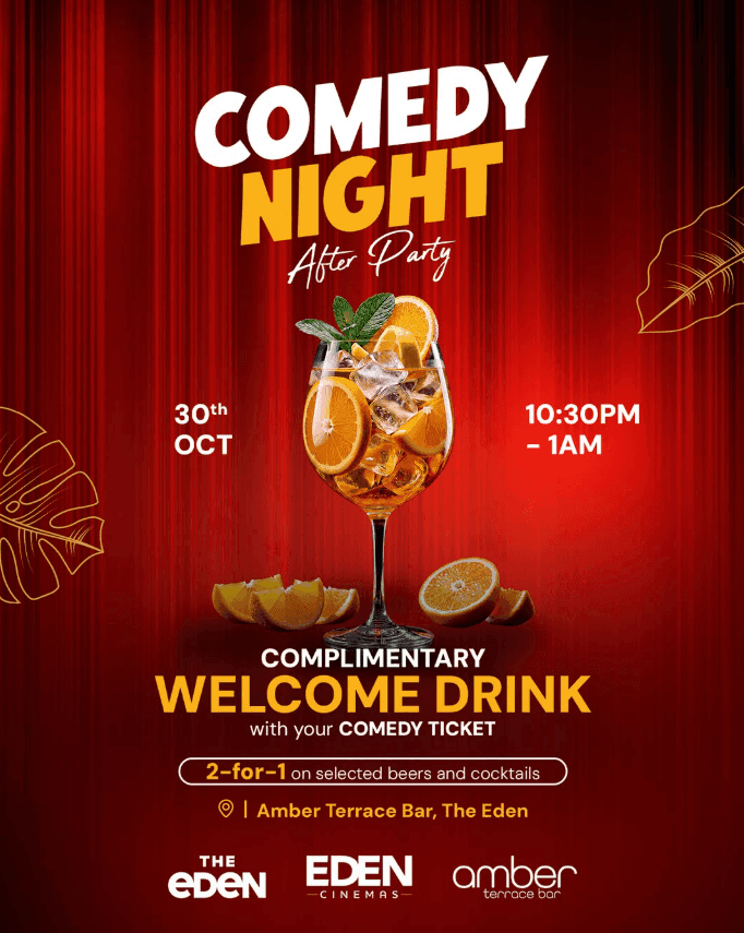 COMEDY NIGHT AFTER PARTY AT AMBER TERRACE BAR