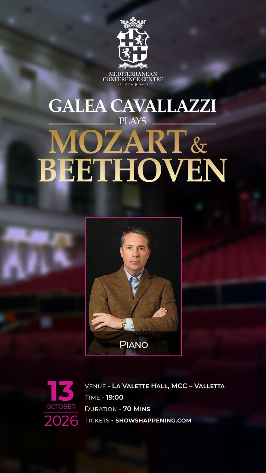 GALEA CAVALLAZZI PLAYS MOZART & BEETHOVEN AT MCC