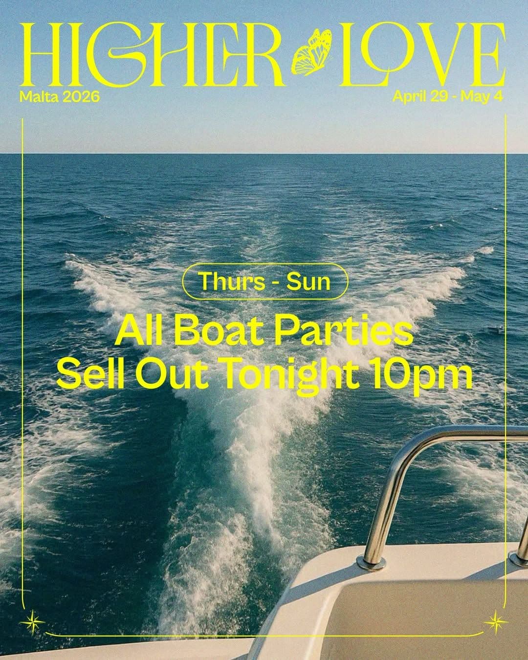 Higher Love Malta 2026 - Afterparties