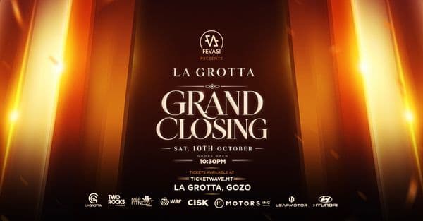 LA GROTTA CLOSING 2026