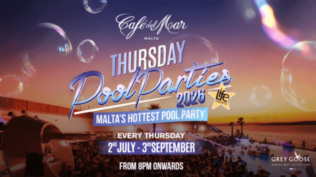 THURSDAY POOL PARTIES AT CAFÉ DEL MAR MALTA
