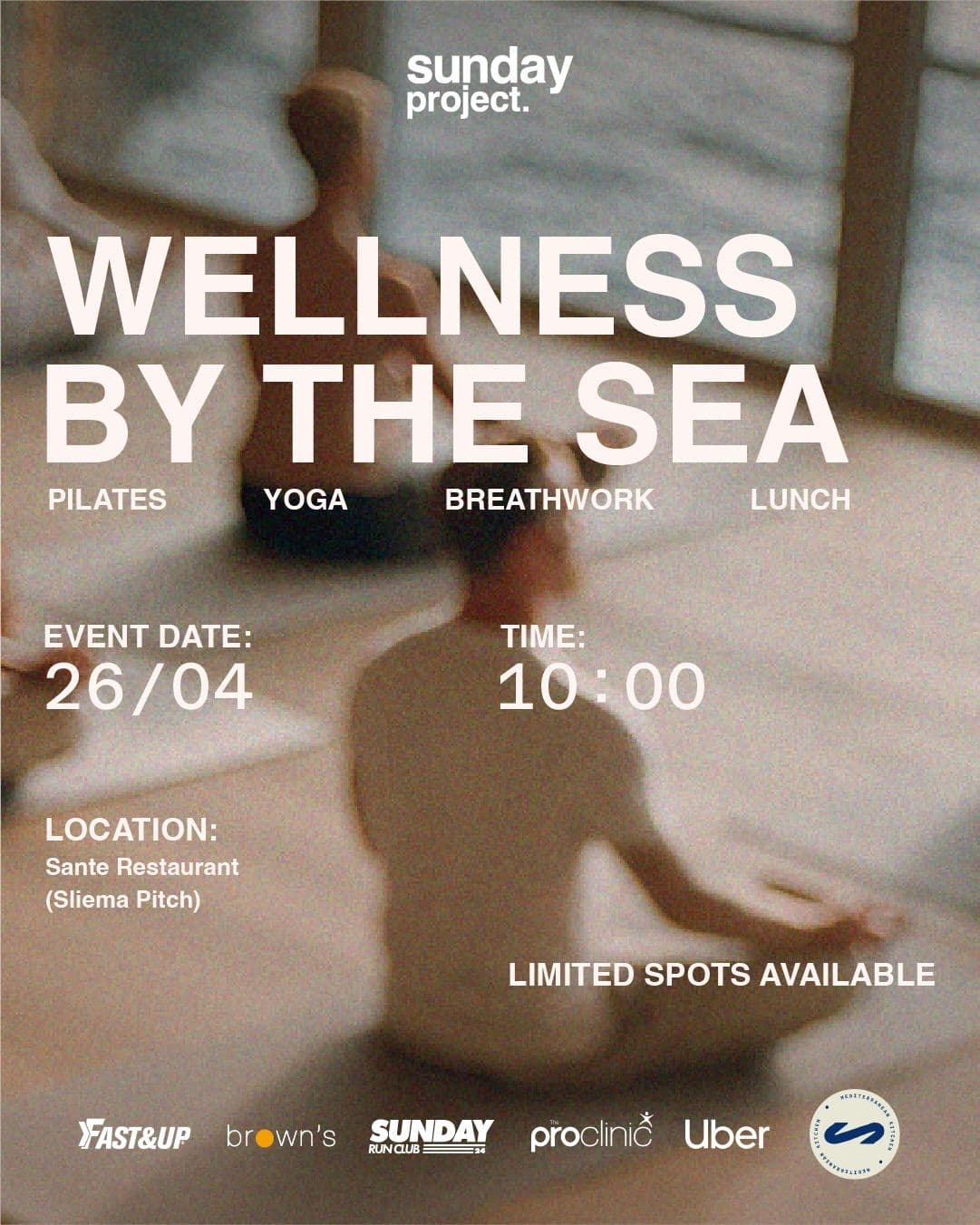 Wellness by the Sea - Pilates, Yoga, Breathwork & Lunch