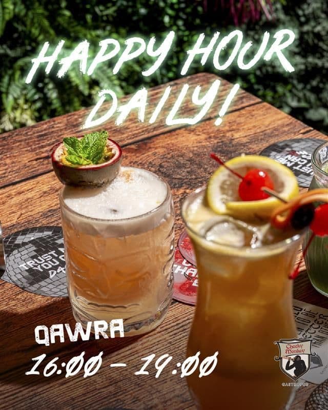 Cheeky Monkey Gastropub Qawra Happy Hours
