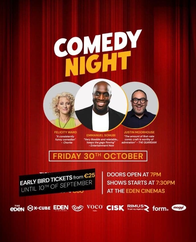 COMEDY NIGHT AT EDEN CINEMAS