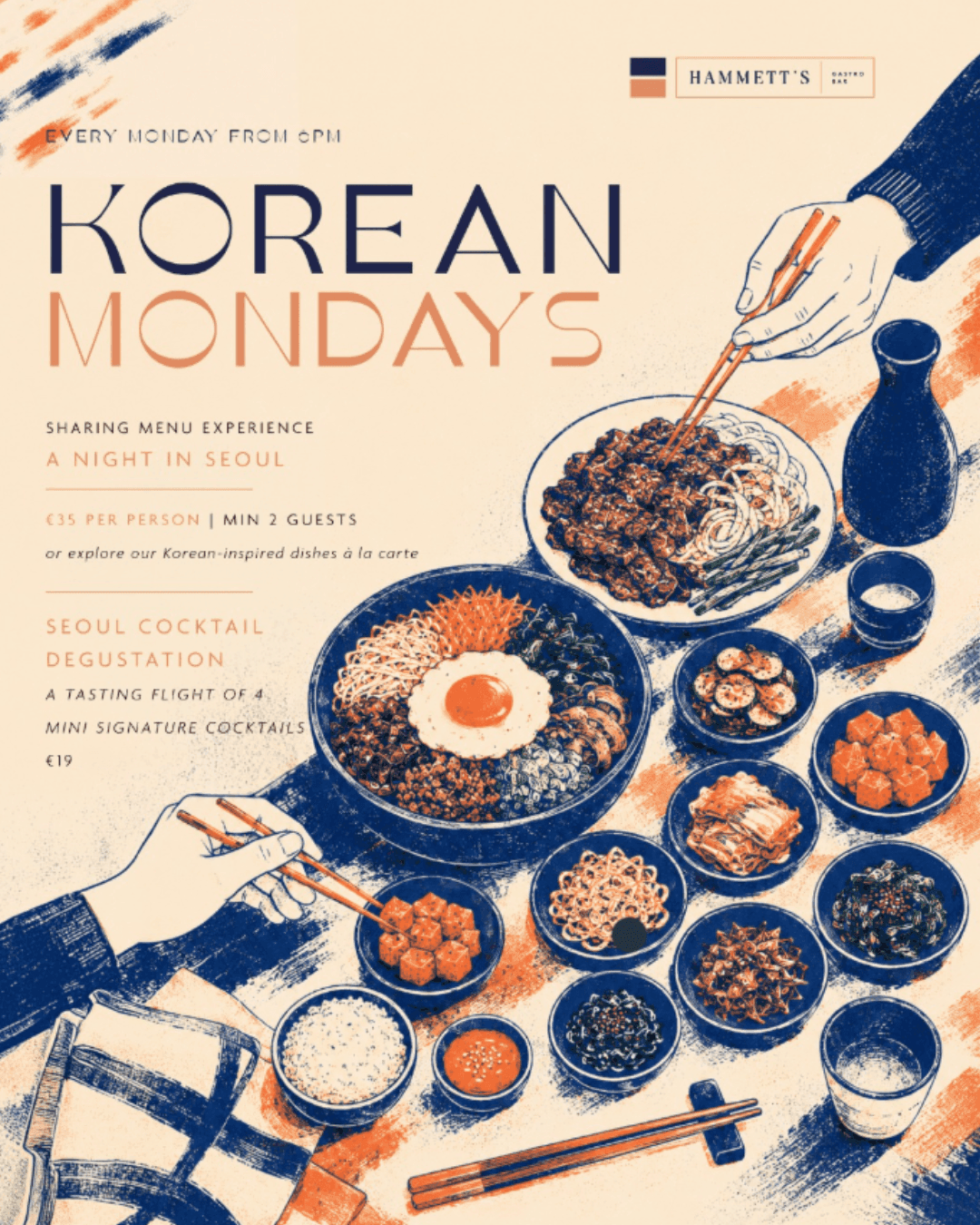 KOREAN MONDAYS AT HAMMETT’S GASTRO BAR