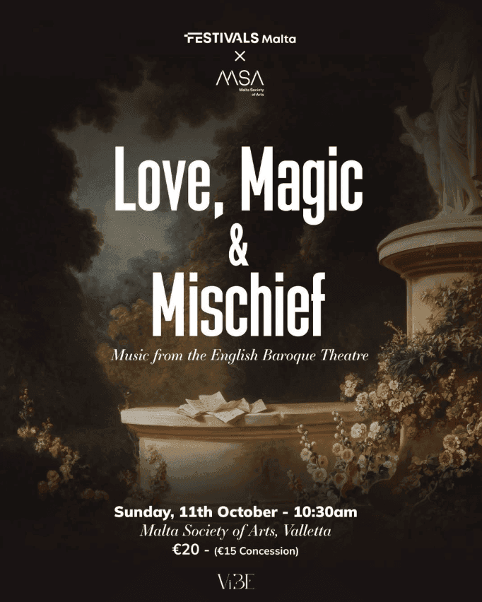 LOVE, MAGIC & MISCHIEF: MUSIC FROM THE ENGLISH BAROQUE THEATRE