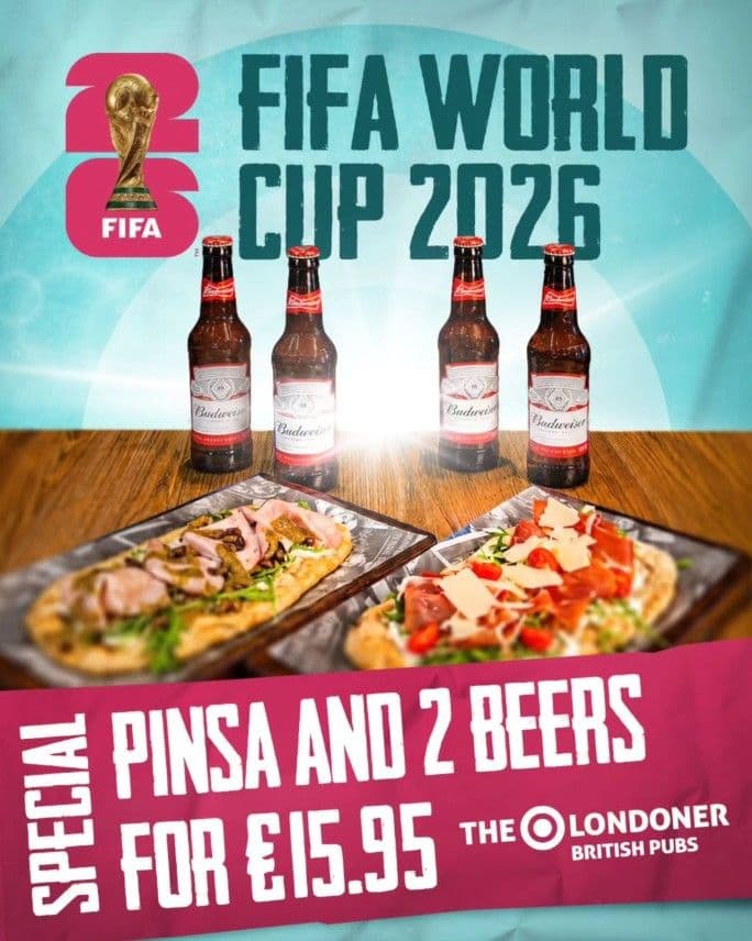 WORLD CUP 2026 AT THE LONDONER SLIEMA